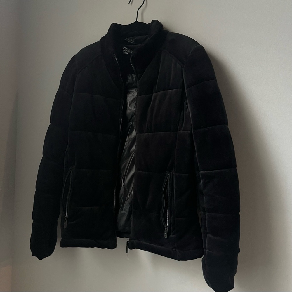 MARC NEW YORK velvet puffer jacket